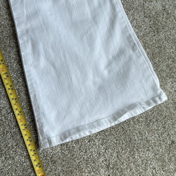 Frame Le High Flare Jeans Womens Size 33 White Denim Stretch Flared Leg Pants - Picture 15 of 16